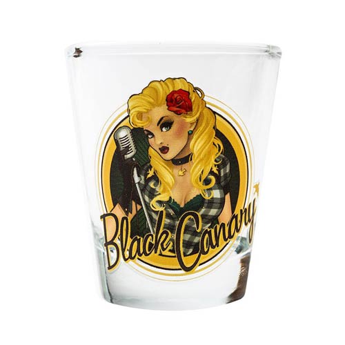 DC Bombshells Black Canary Shot Glass